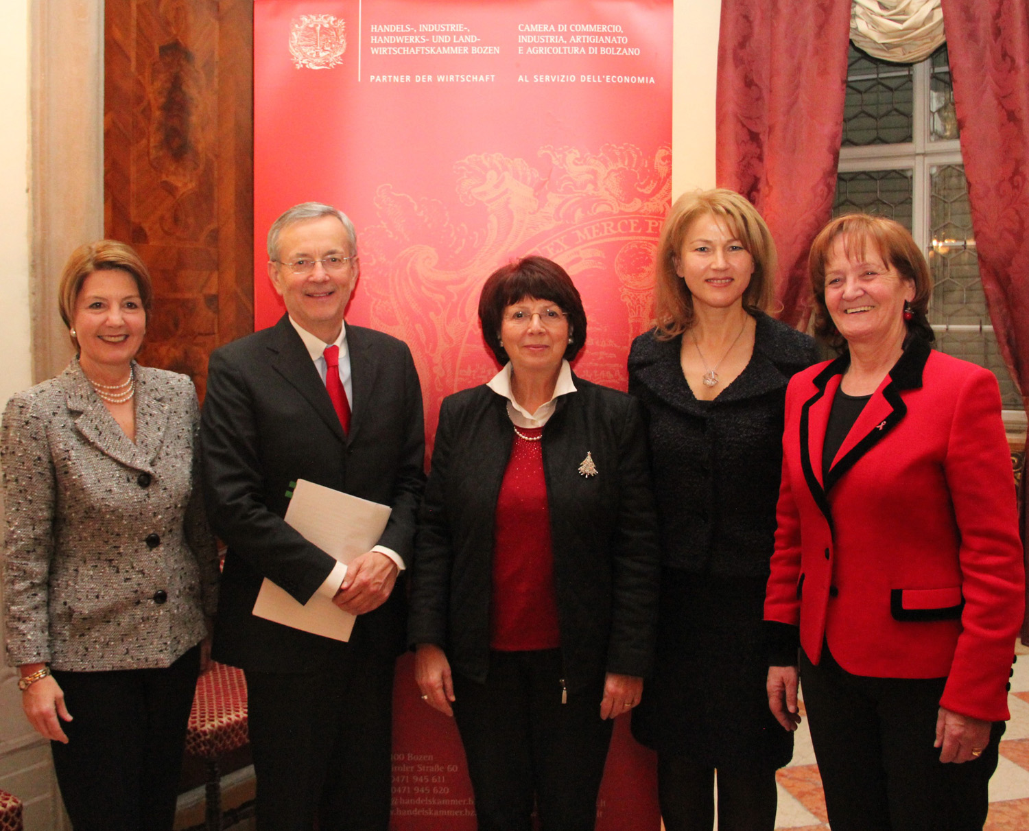 Ilaria Vescovi, Michl Ebner, Brigitte Mazohl, Paulina Schwarz e Martha Stocker.
